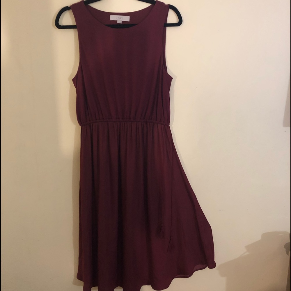 Silky flare summer dress